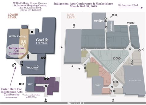 st laurent centre map.